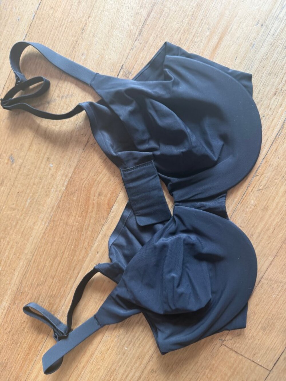 SKIMS Wireless Form T-Shirt Demi Bra | Black Onyx | 34C